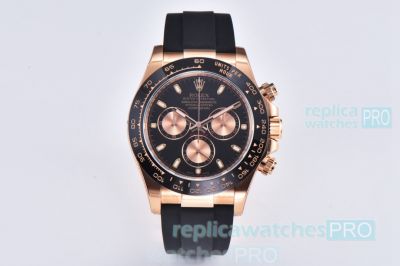 1:1 Super clone Clean Factory Rolex 4130 Daytona Watch Oysterflex Strap Ceramic Tachymeter bezel